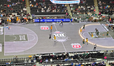 Big 12 to swap out LED glass court for hardwood floor at basketball tournament