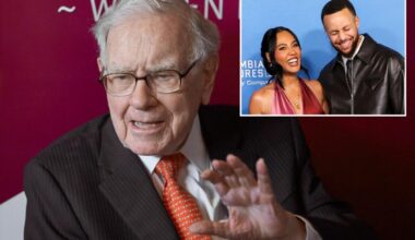 Warren Buffett, NBA star Stephen Curry team up on charity lunch