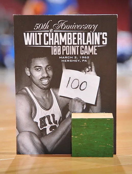 A poster commemorating Chamberlain's 100-point game