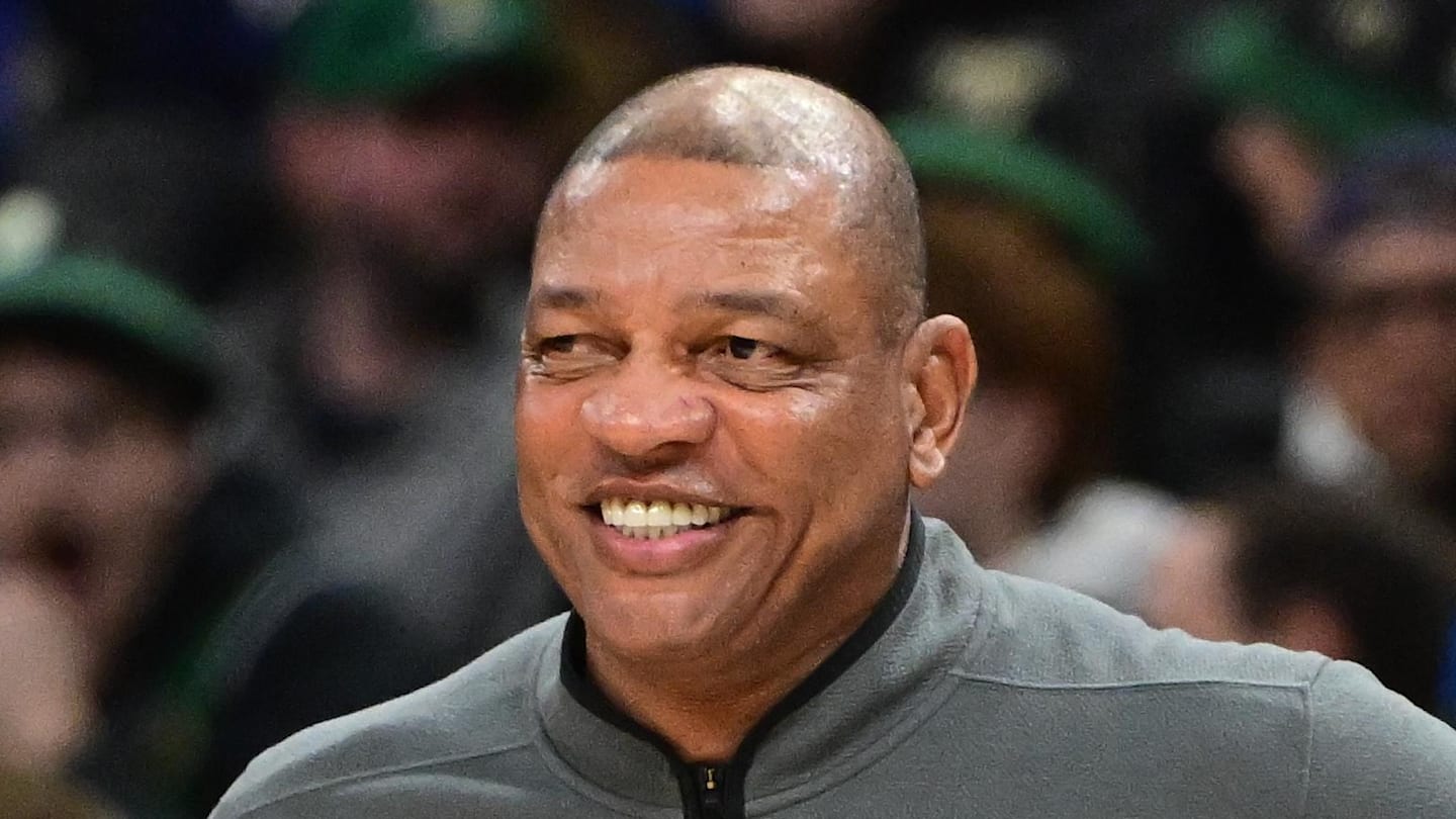 Milwaukee Bucks head coach Doc Rivers looks on in the second quarter against the Dallas Mavericks at Fiserv Forum on March 31, 2026.
