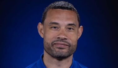 Sep 30, 2024; Detroit, MI, USA; Detroit Pistons president of basketball operations Trajan Langdon : David Reginek-Imagn Images