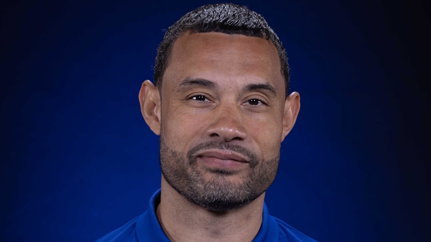 Sep 30, 2024; Detroit, MI, USA; Detroit Pistons president of basketball operations Trajan Langdon : David Reginek-Imagn Images