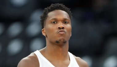 LA Clippers guard Bennedict Mathurin (9) before the game against the Sacramento Kings at Golden 1 Center.