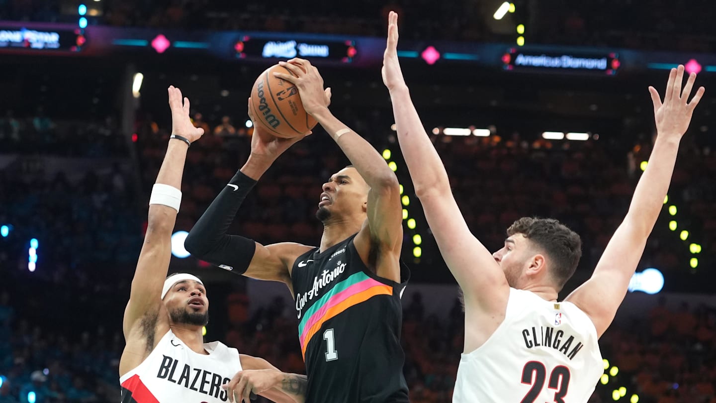 'A Tremendous Game' | Wemby Shines in Playoff Debut, Spurs Beat Blazers in Game 1