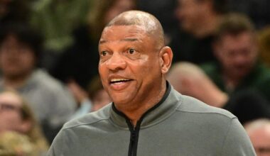 Milwaukee Bucks head coach Doc Rivers reacts against the Toronto Raptors at Fiserv Forum on Feb 22, 2026.