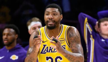 Los Angeles Lakers guard Marcus Smart