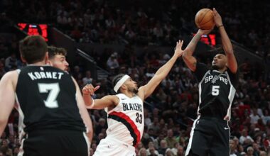 Spurs Complete Comeback Over Trail Blazers, Take Game 3 Without Victor Wembanyama