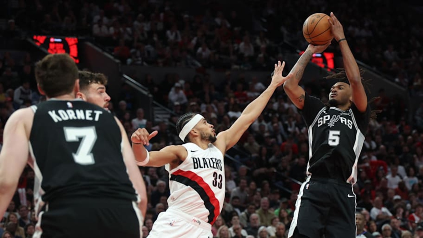 Spurs Complete Comeback Over Trail Blazers, Take Game 3 Without Victor Wembanyama