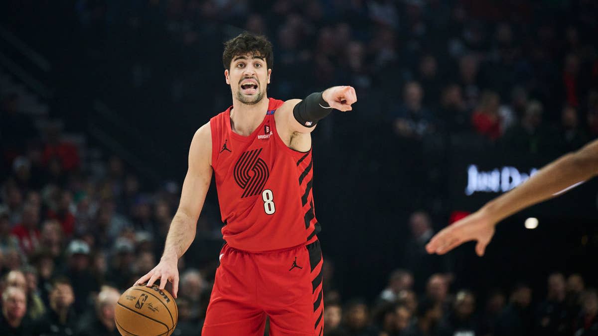 Portland Trail Blazers forward Deni Avdija (8)Troy Wayrynen-Imagn Images