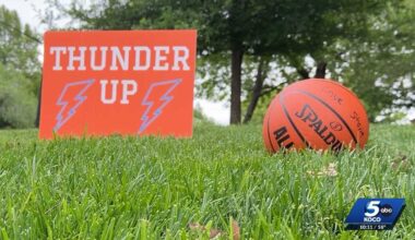 Basketballs placed across Nichols Hills honor late Thunder fan