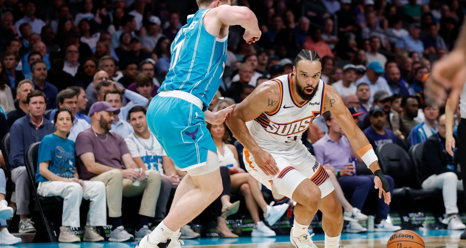 Miles Bridges scores 25, Kon Knueppel sets Hornets record for 3s in a season in 127-107 rout of Suns