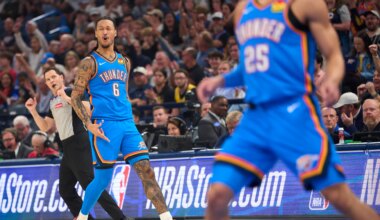 What happened at OKC Thunder's Saturday, Apr. 4 practice