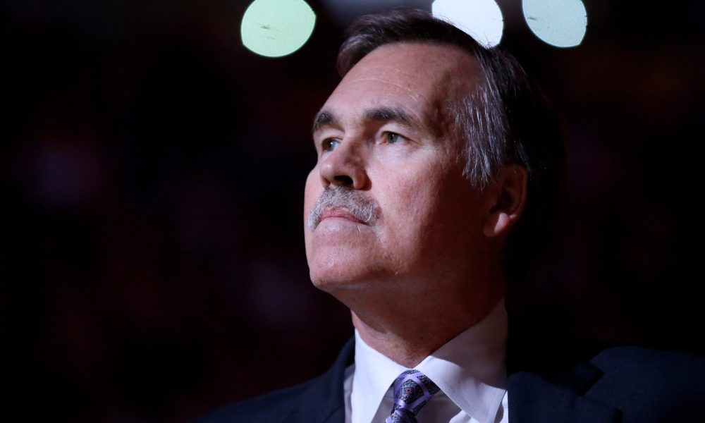 Jan. 30, 2013; Phoenix, AZ, USA: Los Angeles Lakers head coach Mike D'Antoni prior to the game against the Phoenix Suns at the US Airways Center. Mandatory Credit: Mark J. Rebilas-USA TODAY Sports