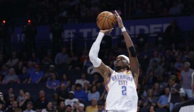 OKC Thunder Reveal Starting Lineup vs. Jazz