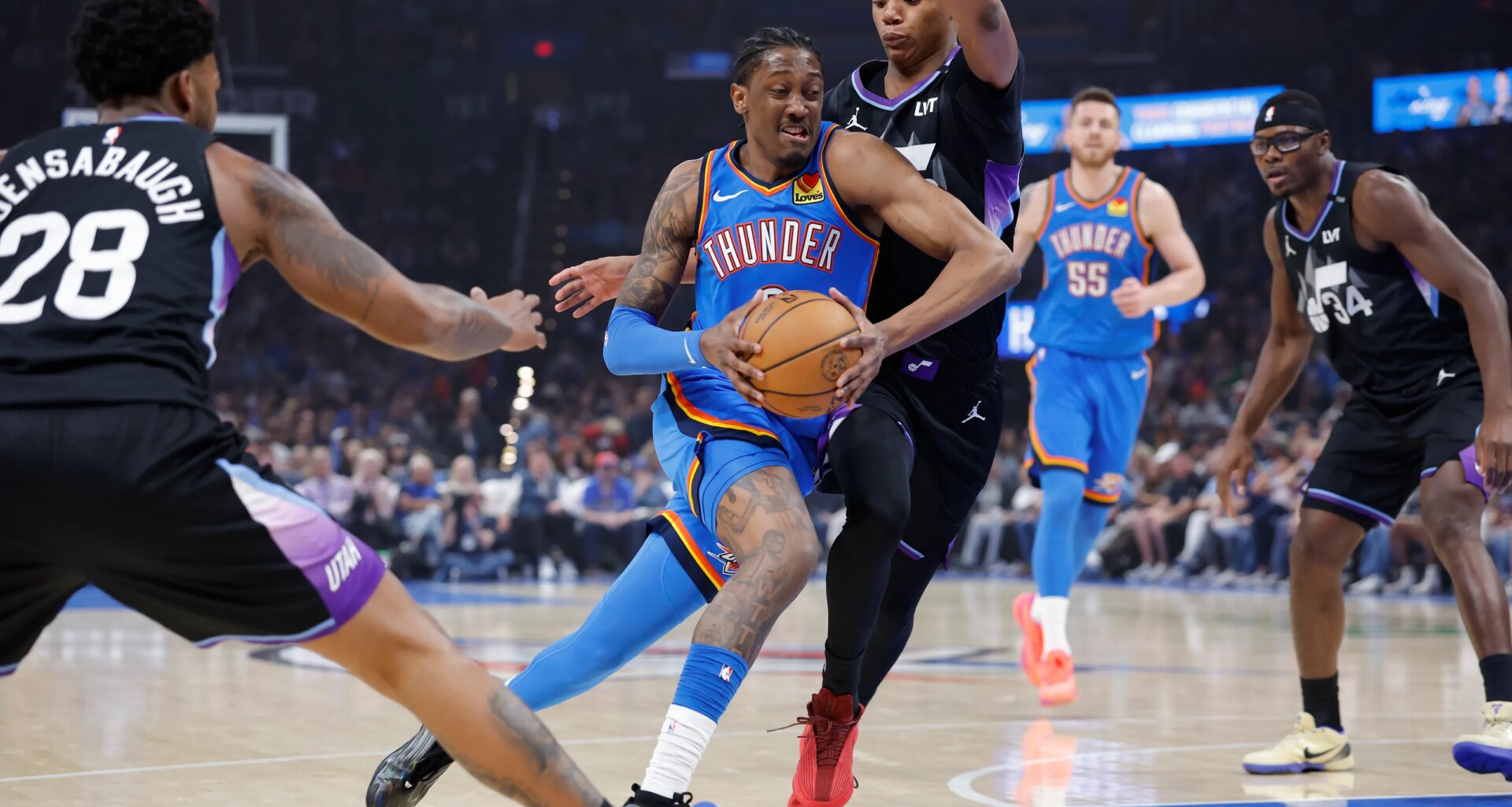 Thunder make easy work of Jazz in 146-111 win