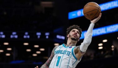 LaMelo Ball powers Hornets to key win in NBA playoff race
