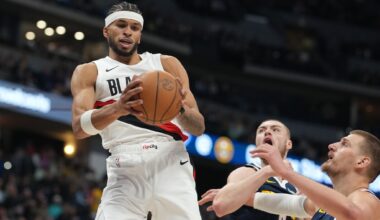 Jokic's 35 points, 13 rebounds, 13 assists help the Nuggets get past the Trail Blazers 137-132 in OT