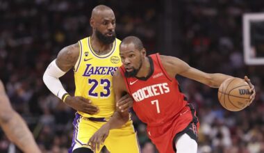Rockets Creeping Up on Lakers in NBA's Western Conference Playoff Race