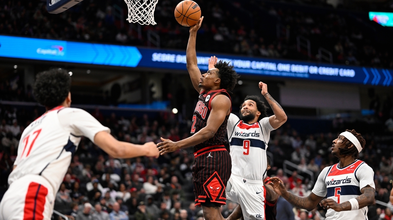 Bulls end 7-game skid in first game since front-office shake-up, pounding NBA-worst Wizards 129-98