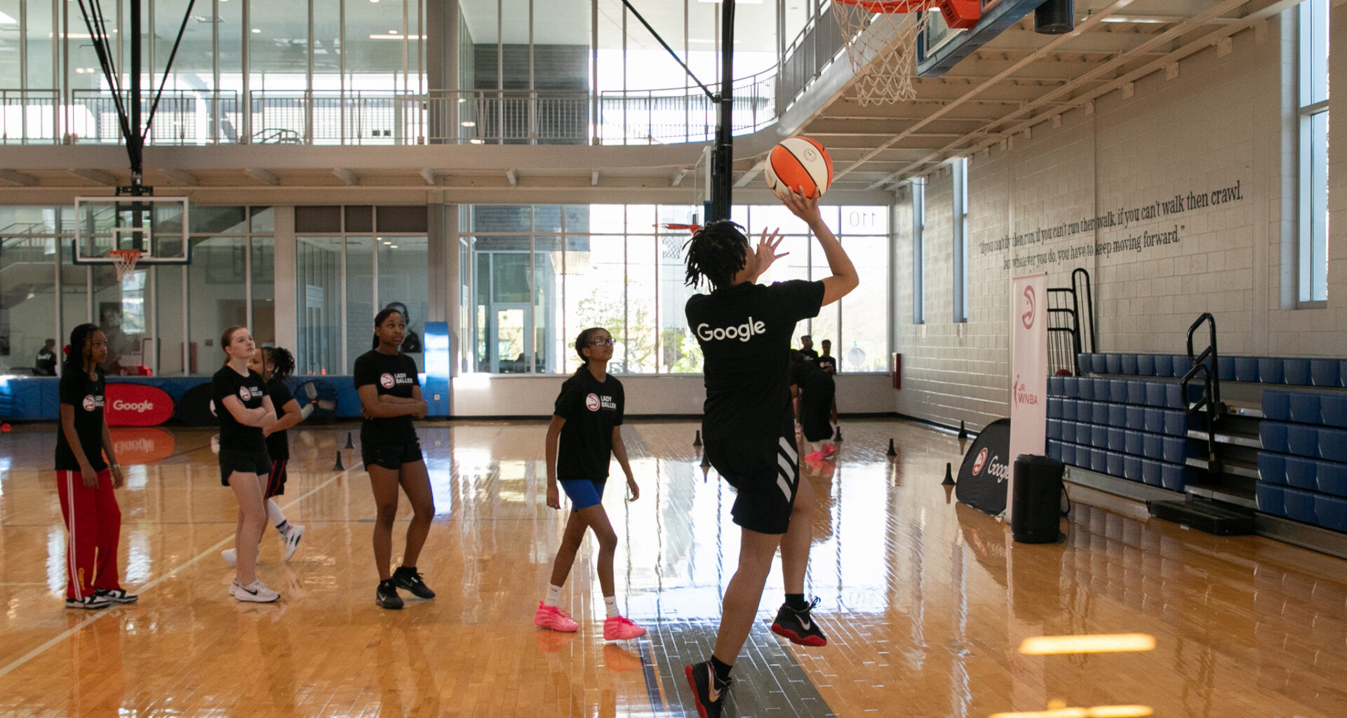Lady Ballers clinic by Hawks promotes girls' basketball