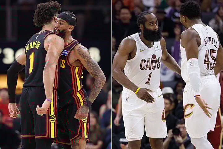 Jalen Johnson, Nickeil Alexander-Walker, James Harden, Donovan Mitchell