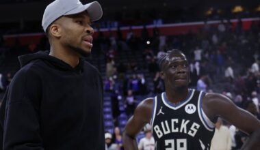 Giannis Antetokounmpo still sidelined; Bucks, Nets playing out season