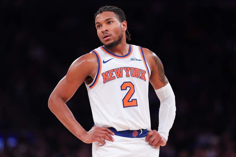 Knicks bench against Hornets