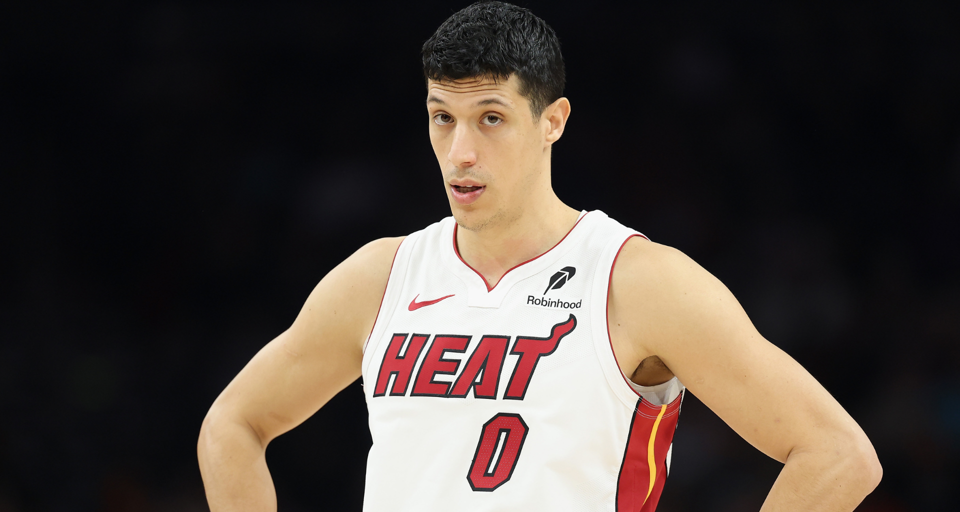 Simone Fontecchio of the Miami Heat
