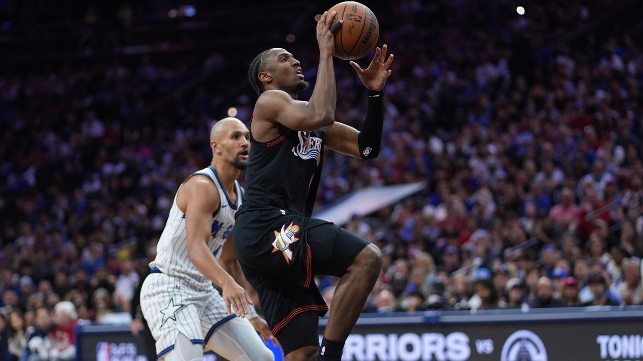 Joel Embiid provides an emotional lift and Tyrese Maxey carries the 76ers into the playoffs