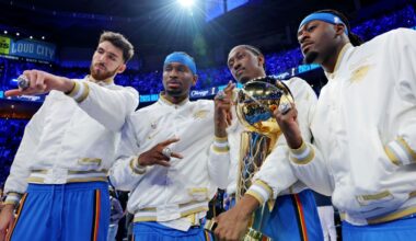 Thunder remain NBA title betting favorite; Spurs, Celtics follow