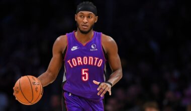 Raptors' Quickley (hamstring) to miss Game 1 vs. Cavaliers