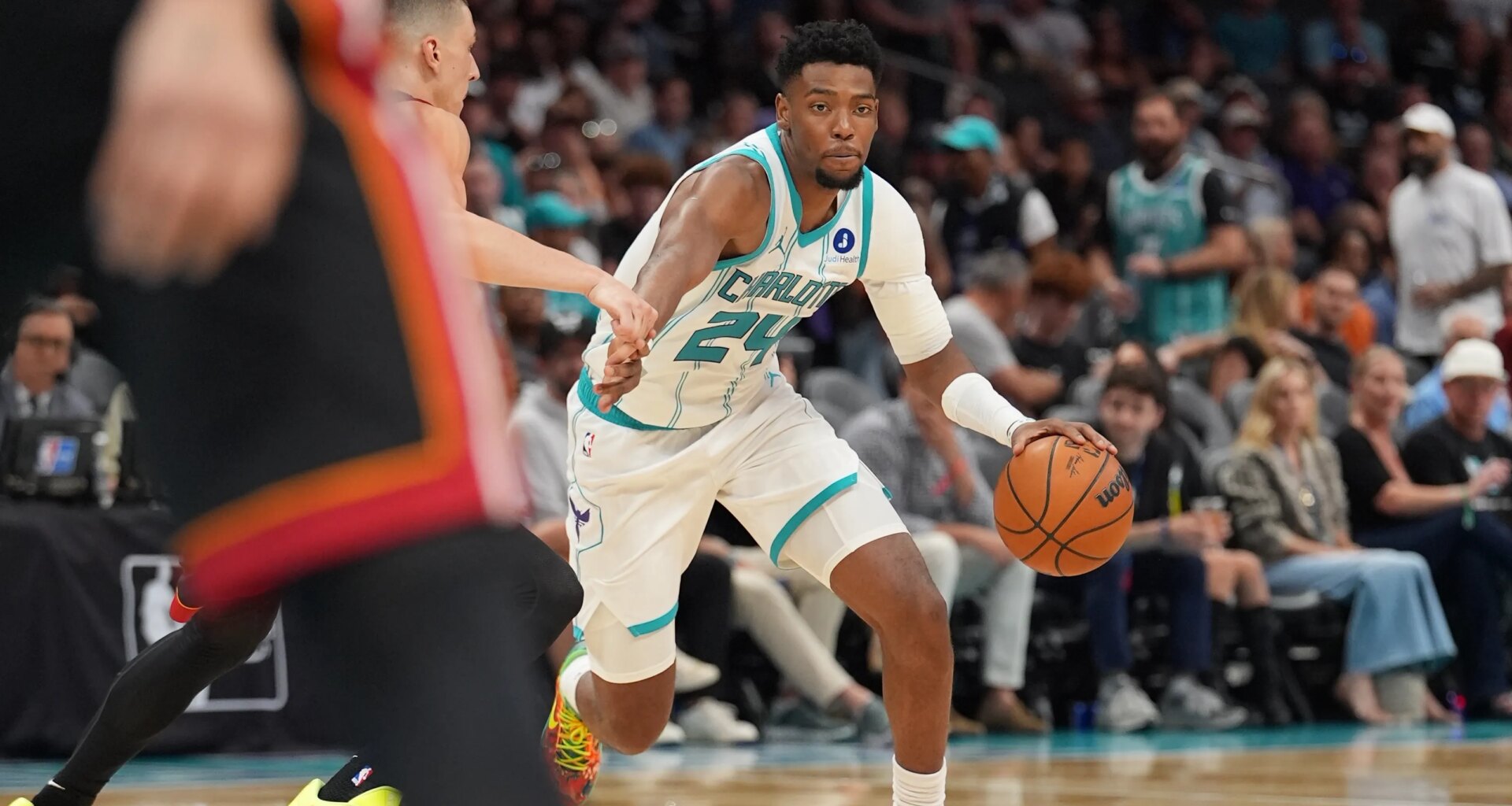 Hornets' Brandon Miller photos from 2026 NBA Play-In Tournament