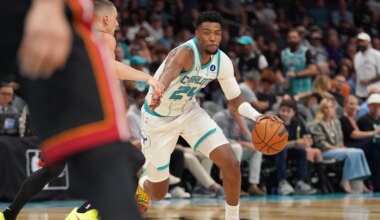 Hornets' Brandon Miller photos from 2026 NBA Play-In Tournament