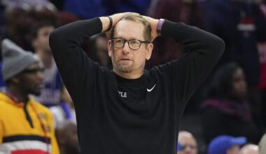 Sixers head coach Nick Nurse