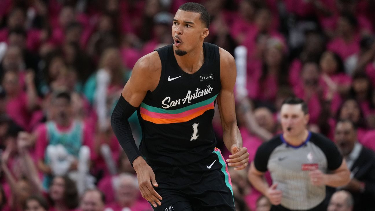 Wembanyama scores 35, most by Spur in playoff debut, in Game 1 win