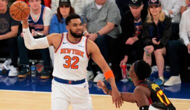 Knicks' Karl-Anthony Towns draws inspiration from his father, who is back at Garden after health scare
