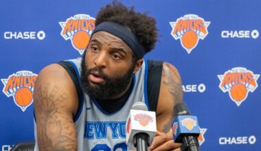 Mitchell Robinson embraces playoffs after recalling the woes