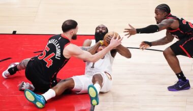 Scottie Barnes's double-double carries Raptors to 126-104 rout of Cavaliers in Game 3