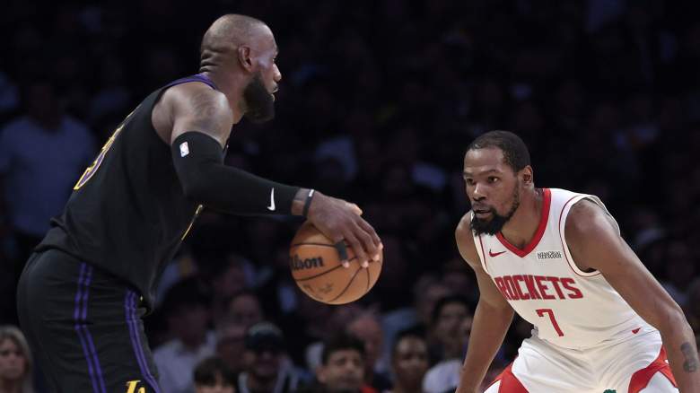 LeBron James Faces Kevin Durant as Lakers-Rockets Game 3 Looms