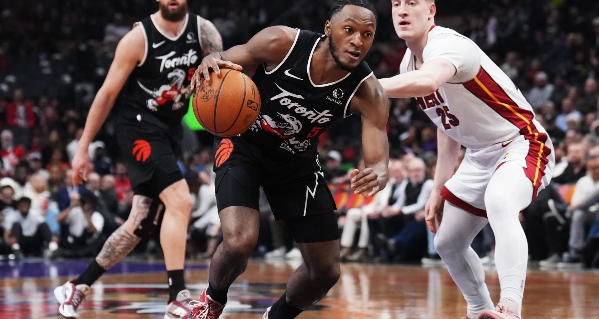 Raptors' Quickley to miss the rest of 1st-round series vs. Cavs after aggravating strained hamstring