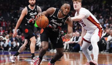 Raptors' Quickley to miss the rest of 1st-round series vs. Cavs after aggravating strained hamstring