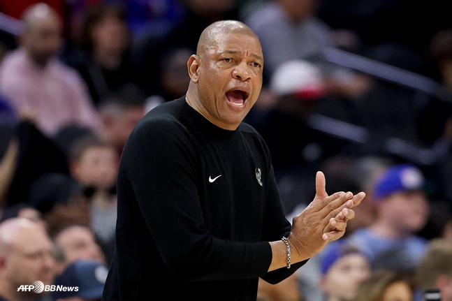 Coach Doc Rivers. /AFPBBNews=NEWS1