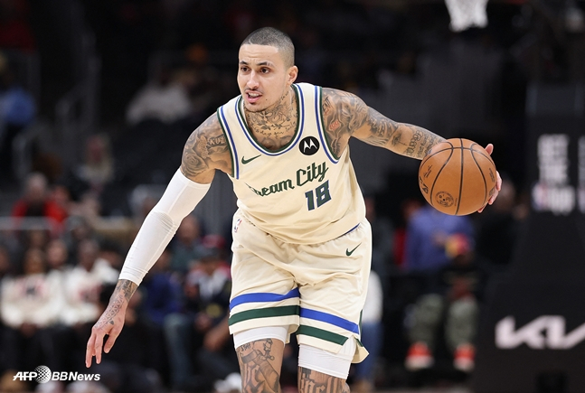 Kuzma, who was subjected to verbal abuse for making an error. /AFPBBNews=NEWS1