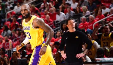 LeBron James Wows Fans in Lakers OT Win vs. Rockets in Game 3 with Luka, KD, Reaves Out