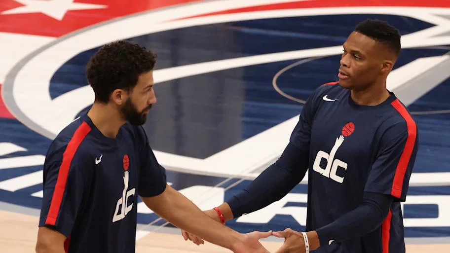 Washington Wizards Forward Anthony Gill and Wizards Guard Russell Westbrook