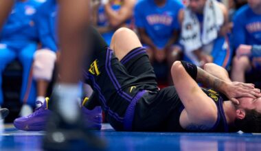 Lakers' Luka Doncic hurts left hamstring in a blowout loss to Thunder with MRI set for Friday