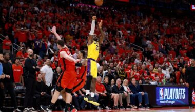 Ageless LeBron James delivers as Lakers on verge of sweep against Rockets