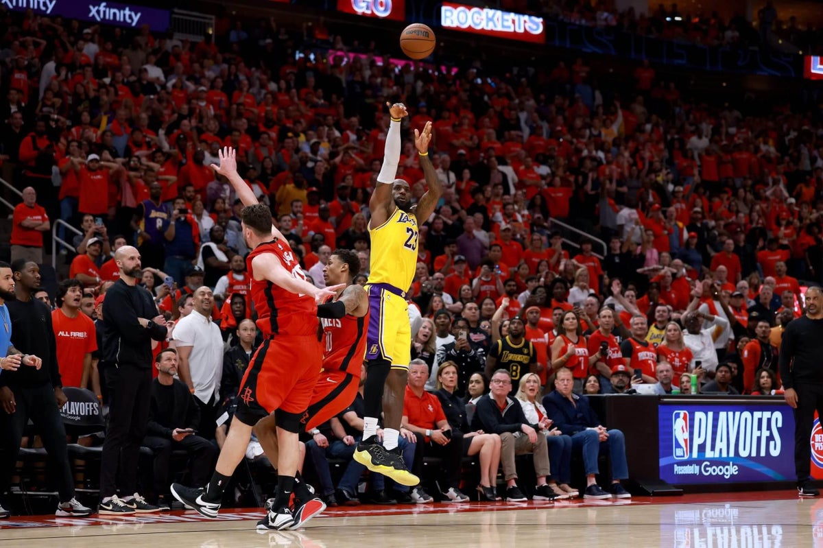 Ageless LeBron James delivers as Lakers on verge of sweep against Rockets