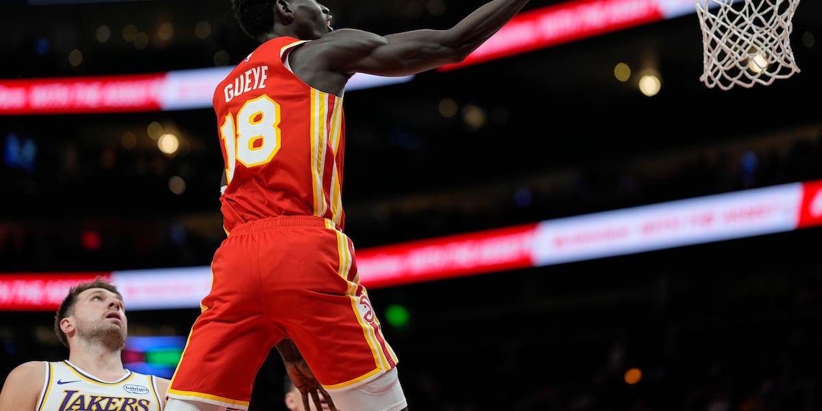 Hawks backup Mouhamed Gueye injures his hip, leaving them even thinner up front against the Knicks