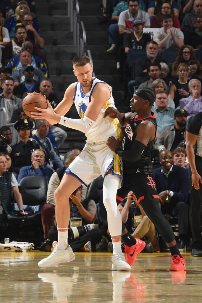 Can the veteran trio jell quickly and smoothly enough to carry Golden State through two win-or-go-home games on the road for a crack against the defending champion Thunder? NBAE via Getty Images